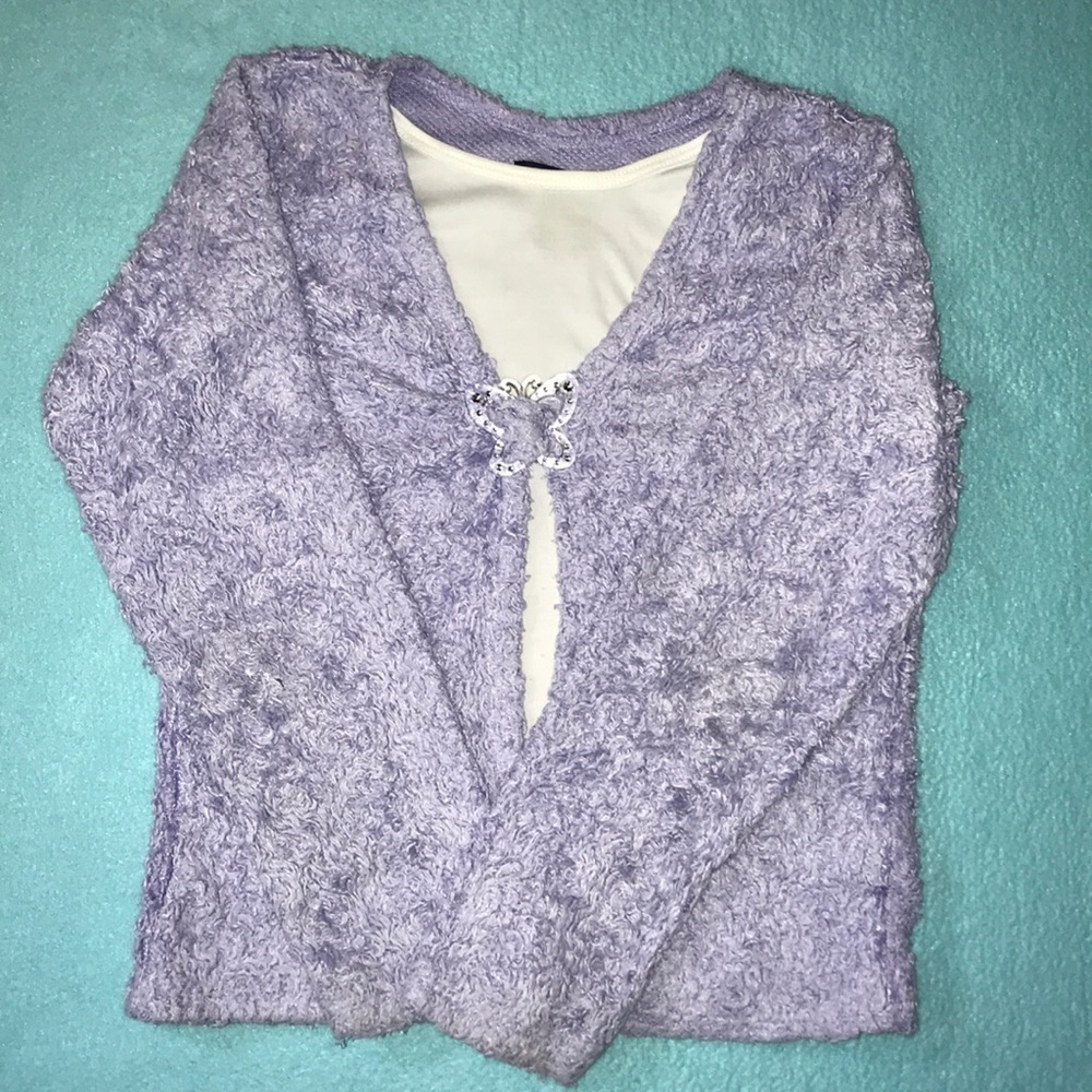𝅺Basic Editions sweater butterfly accent pullover but looks like 2 pieces